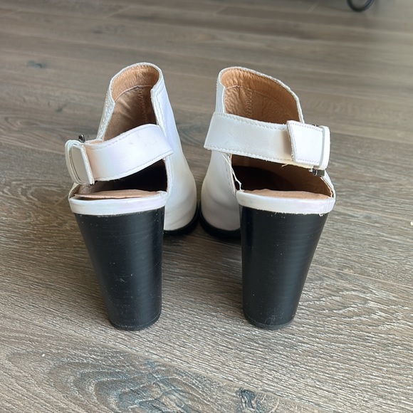 White Heeled Booties - Picture 3 of 3